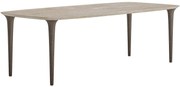 Goossens Eettafel Karina, Semi-rechthoekig 240x110 cm