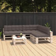 vidaXL Bankkussens pallet 7 st taupe