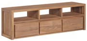 vidaXL Tv-meubel 120x30x40 cm teakhout met natuurlijke afwerking