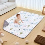 VEVOR Baby Speelmat, 149 x 199 cm, Kruipmat voor Baby's, Antislip, Zachte Speelmat uit één Stuk, Opvouwbare Vloermat, Waterdichte Speelmatten voor Baby's, Peuters, Zuigelingen, Machinewasbaar, Voor Buiktijd