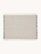 Katoenen placemats Elouise met franjes, 2 stuks