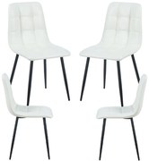 Pak 4 Stoel Stuhl Kunstleer