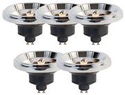 Set van 5 GU10 3-staps dim to warm LED lamp AR111 11W 620 lm 2000-3000K