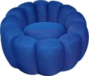 Kare Design Peppo Bloom Ronde Draaifauteuil Blauw