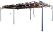 Antraciet terraspergola Paros 3x6m Tuinpunt