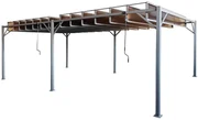 Antraciet terraspergola Paros 3x6m Tuinpunt