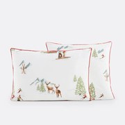 Kussensloop in perkalkatoen, St Moritz