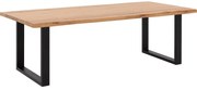 Goossens Eettafel Blade, Boomstamblad 240 x 100 cm 5 cm dik