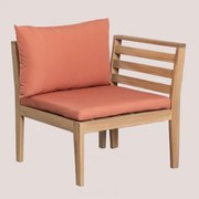 Modules Voor Tuinset In Filips Acaciahout Terracota & Rechter Fauteuil - Sklum