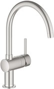 Grohe Minta keukenmengkraan met draaibare C-uitloop supersteel