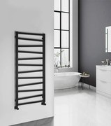 Sapho Zig badkamerradiator 60x133cm mat zwart