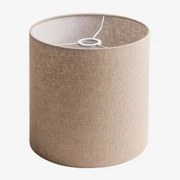 Arlina Stoffen Lampenkap Licht Zandbruin & Ø30 Cm - ↑30 Cm - Sklum