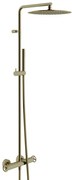 Royal Plaza Olmo showerset thermostatisch met industriele greep bronze