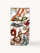Glazen vaas Snakes, H 30 cm