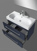 Lambini Designs Compact Line badkamermeubel hoogglans antraciet 80cm