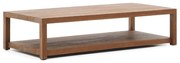 Kave Home Sashi Grote Salontafel Donker Teak Hout - 150 X 70cm.