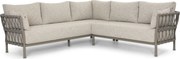 Hoek loungeset 5 personen Rope Taupe  Santika Furniture Santika
