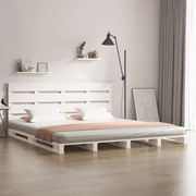 vidaXL Bedframe massief grenenhout wit 140x200 cm