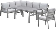 Garden Impressions Cameron lounge dining set 4-delig links incl stoel - taupe