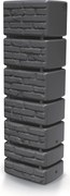 Prosperplast Tower Brick Regenton - 38,4 x 57,5 x 180 cm - Antraciet
