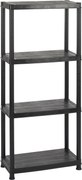 Practo Home plasti rack 063n zwart - Kunststof opbergrek - 31x61x130cm
