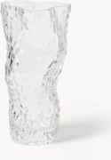 Mondgeblazen glazen vaas Ostrea Rock, H 30 cm