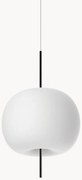 Dimbare hanglamp Kushi, mondgeblazen