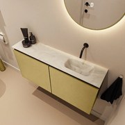 Mondiaz Ture DLux toiletmeubel 100cm oro met wastafel ostra rechts zonder kraangat