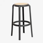 Set Van 2 Hoge Tuinkrukken Omara Grijs – Grafiet & ↑75 Cm - Sklum