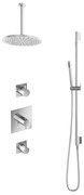 Hotbath Get Together IBS2CR inbouwdouche met 30cm plafondbuis, 30cm hoofddouche en glijstang chroom