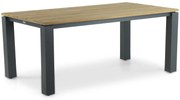 Dining Tuintafel rechthoekig 180 x 100 cm Old teak greywash Riviera