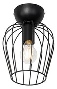 Moderne plafondlamp zwart draad - Palica