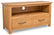 vidaXL Tv-meubel 90x35x48 cm massief eikenhout