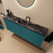 Mondiaz Ture DLux toiletmeubel 120cm smag met wastafel lava midden met kraangat