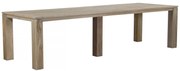 Dining Tuintafel rechthoekig 300 x 100 cm Old teak greywash Brighton
