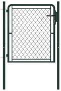 vidaXL Poort 100x75 cm staal groen