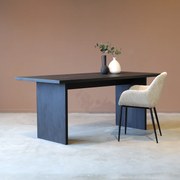 Japandi Eettafel Zwart 230x100 Cm - 230 X 100cm.