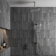 Saniclear Talpa inbouwregendouche 20cm met plafondarm, 2 standen handdouche en glijstang chroom