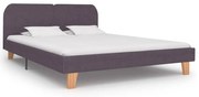 vidaXL Bedframe stof taupe 160x200 cm