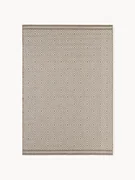 Outdoor dubbelzijdig vloerkleed Reddy met ruitjesmotief