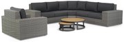 Hoek loungeset 6 personen Wicker Grijs  Garden Collections Oxford/Westfield