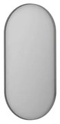INK SP20 Spiegel - 50x4x100cm - ovaal - in stalen kader - aluminium rvs geborsteld 8408963
