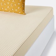 Hoeslaken in gewassen katoen, omslag 30 cm, Francine