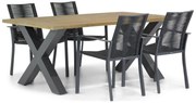 Tuinset 4 personen 180 cm Rope Grijs Santika Furniture Santika