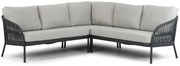 Hoek loungeset 5 personen Aluminium/rope Grijs  Coco Puerto