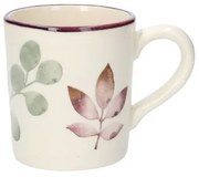 Mok, aardewerk, bladeren, 300 ml