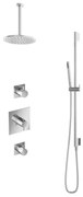 Hotbath Get Together IBS2CR inbouwdouche met 30cm plafondbuis en glijstang chroom