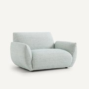Fauteuil in canvas stof, Spogano