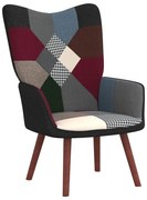 vidaXL Relaxstoel patchwork stof