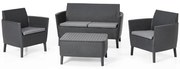 Allibert Loungeset Salemo grafiet 8-delig 236629